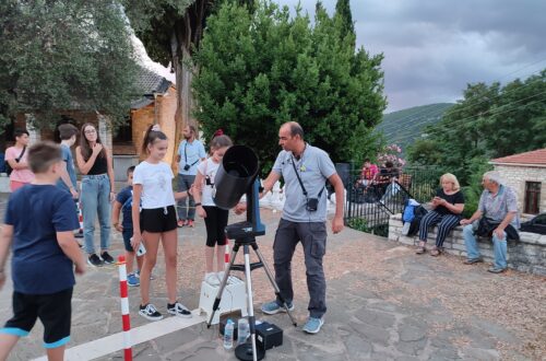 Φωτογραφίες από τη βραδιά παρατήρησης με τηλεσκόπια