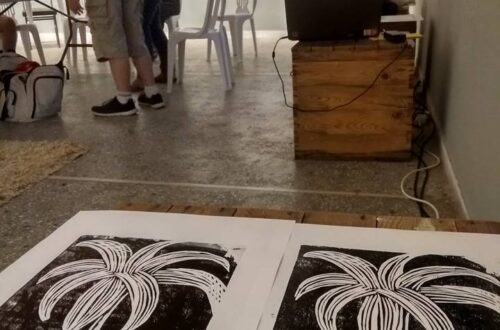 Υλικό από το χθεσινό workshop χαρακτικής
